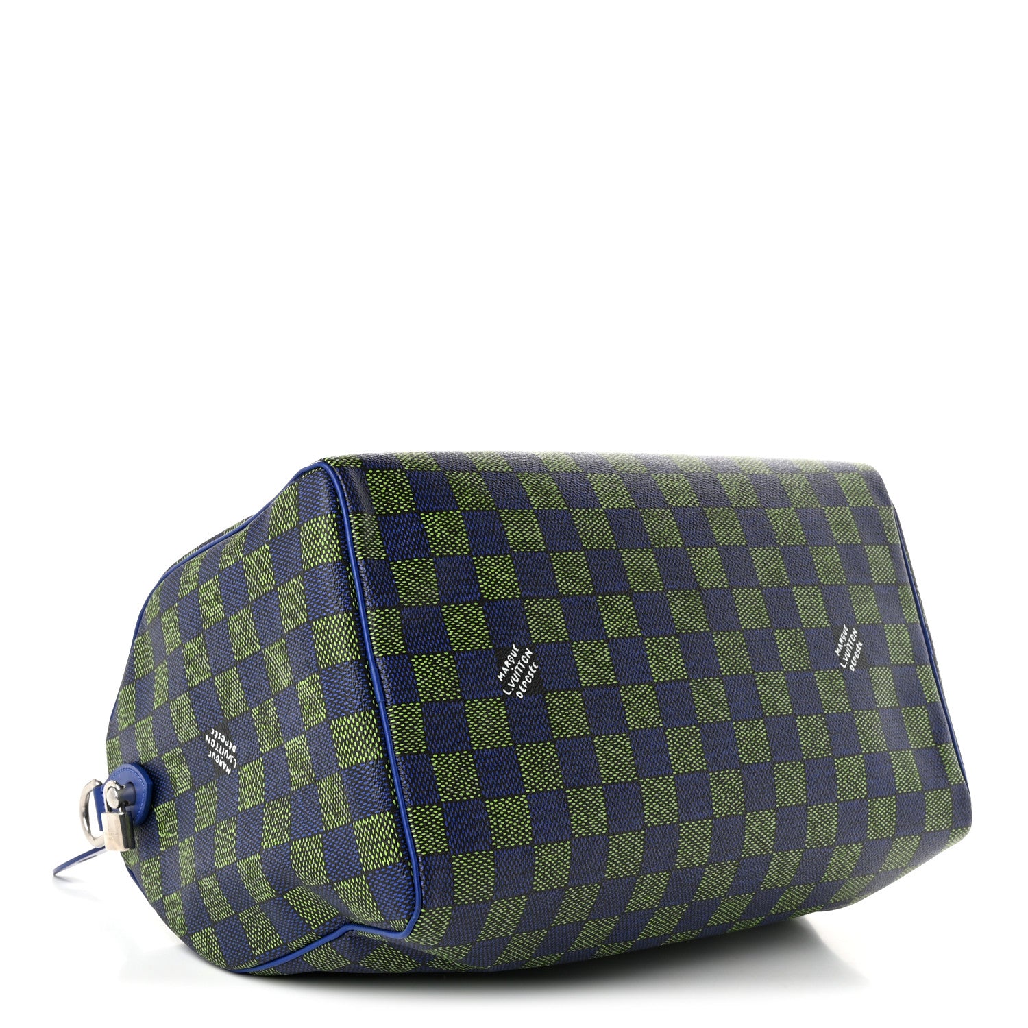 Louis Vuitton Damier Heritage Speedy Bandouliere 40 Blue Green 4 of 9