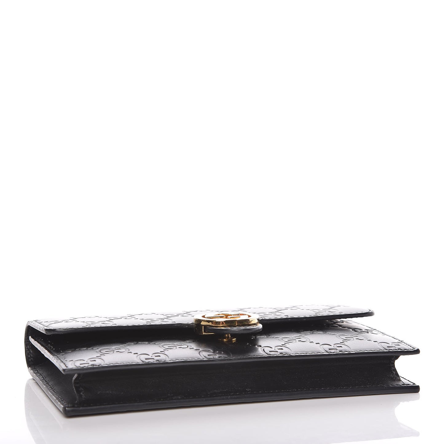 Guccissima Icon Chain Wallet Black