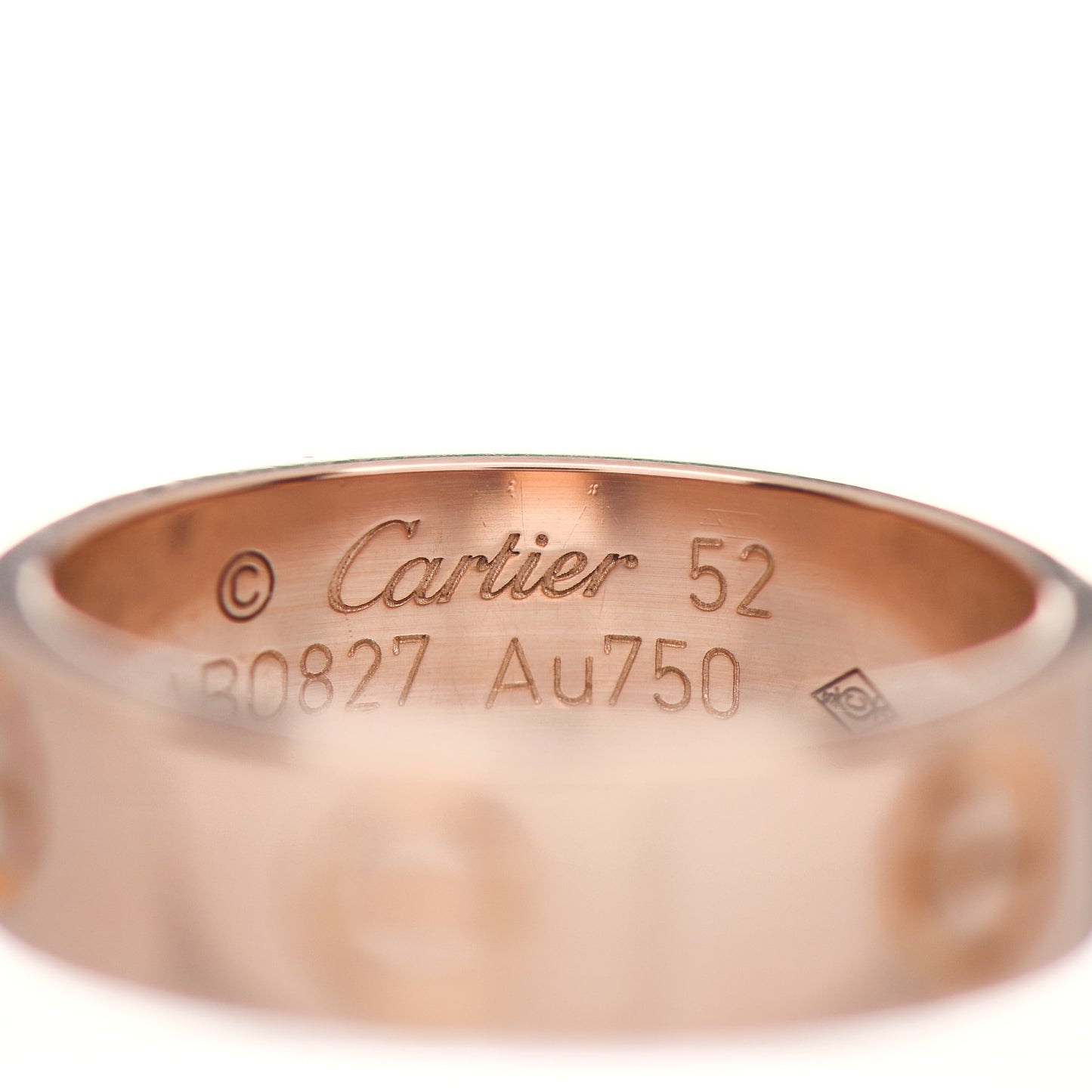 18K Pink Gold 5.5mm LOVE Ring 52 6