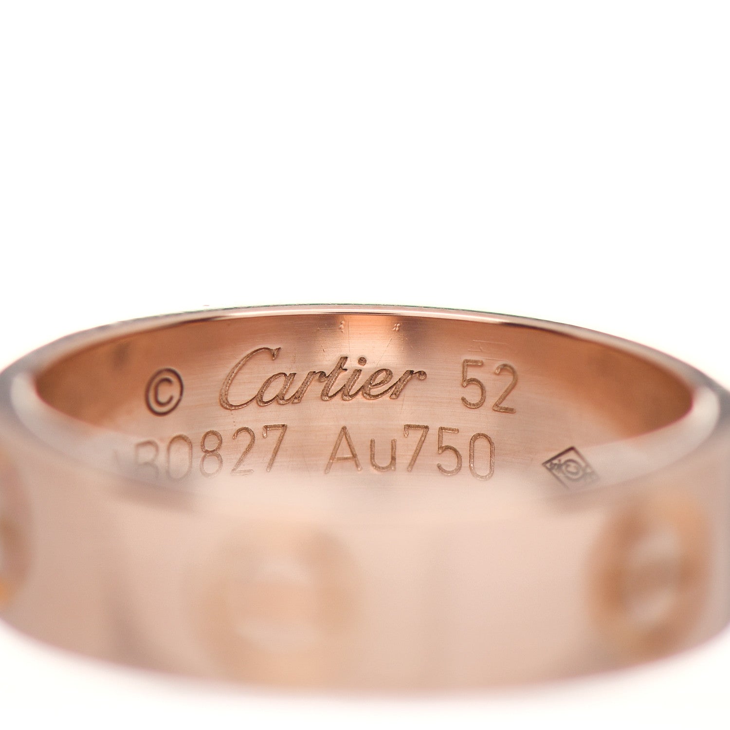 Cartier 18K Pink Gold 5.5mm LOVE Ring 52 6 4 of 4