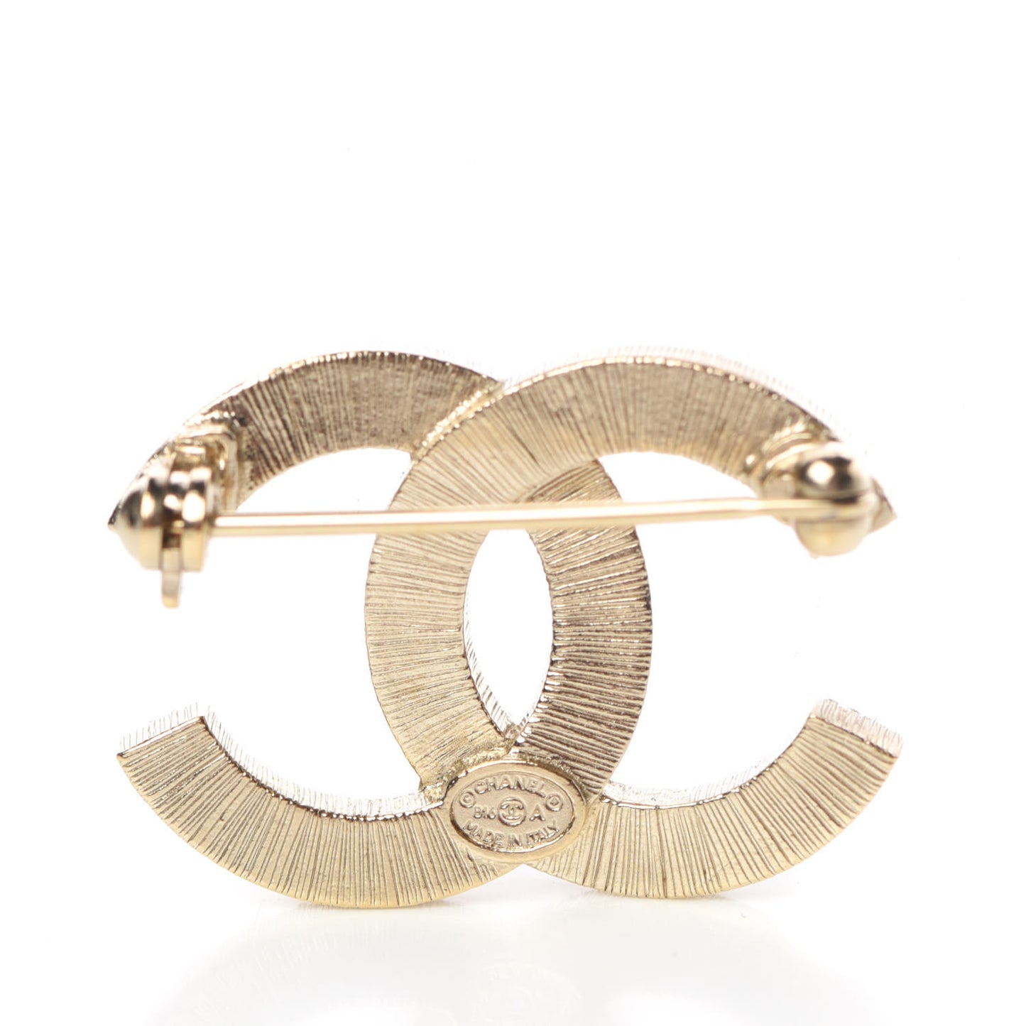Pearl CC Brooch Gold
