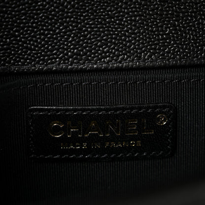 Chanel Caviar Quilted Medium Chain Around Boy Flap Black 6 of 13
