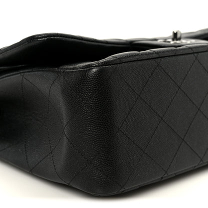 Chanel Iridescent Caviar Quilted Jumbo Double Flap Black 10 of 12
