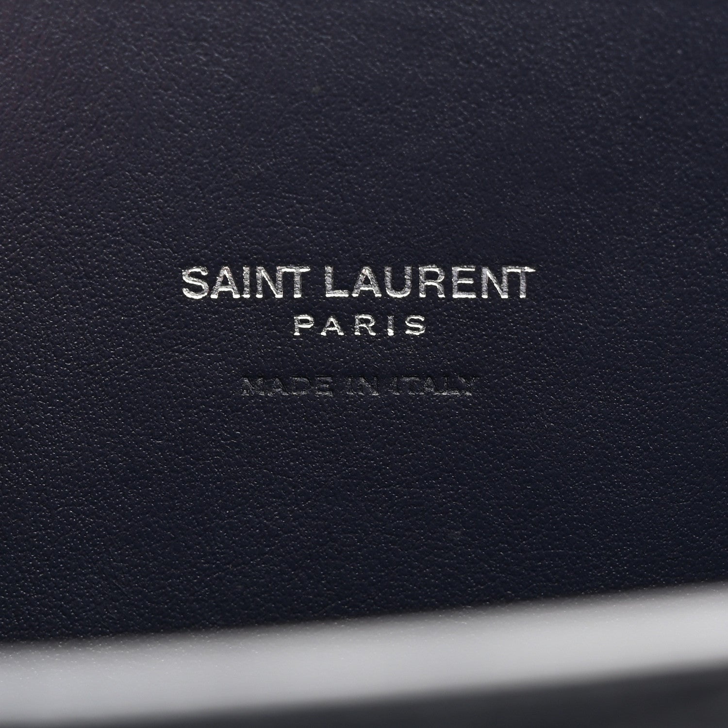 Saint Laurent Calfskin Crocodile Embossed Nano Sac De Jour Navy 7 of 11