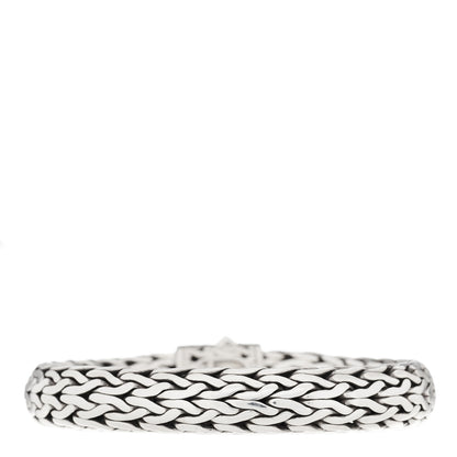 John Hardy Sterling Silver 18K Yellow Gold Diamond 11mm Classic Chain Bracelet 2 of 4