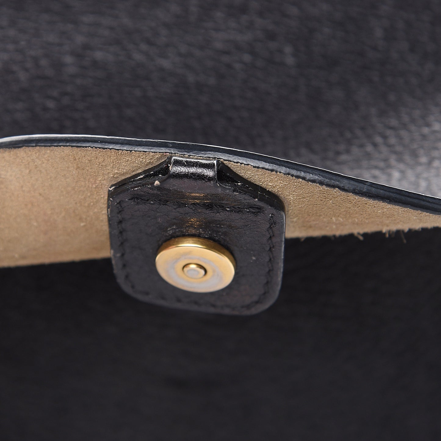 Grained Calfskin Small Hudson Tassel Shoulder Bag Black