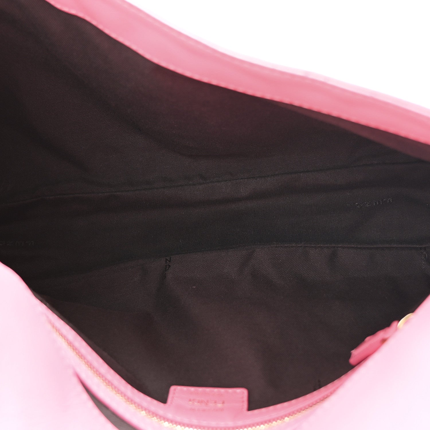 Fendi Nappa FF 1974 Embossed Large Baguette Rosa Fluo 5 of 10