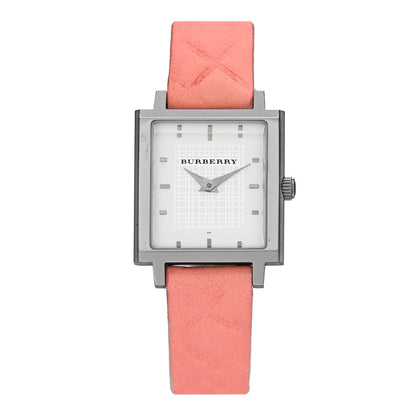 Burberry Stainless Steel Calfskin 24mm Quartz Watch Pink BU2001 1 of 4