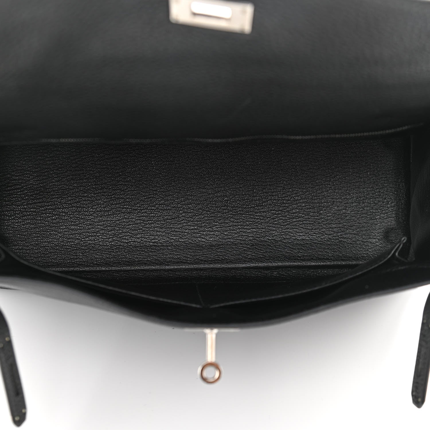 Hermes Togo Kelly Retourne 32 Black 5 of 11