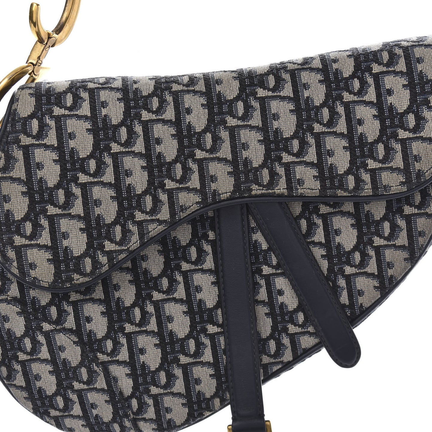 Oblique Saddle Bag Blue