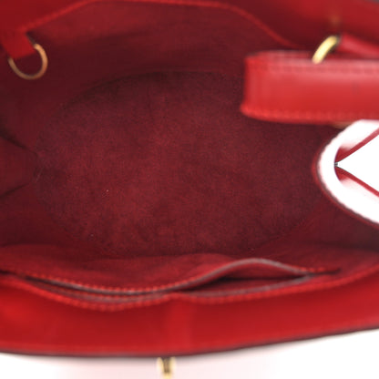 Louis Vuitton Epi Cluny Castillan Red 5 of 9