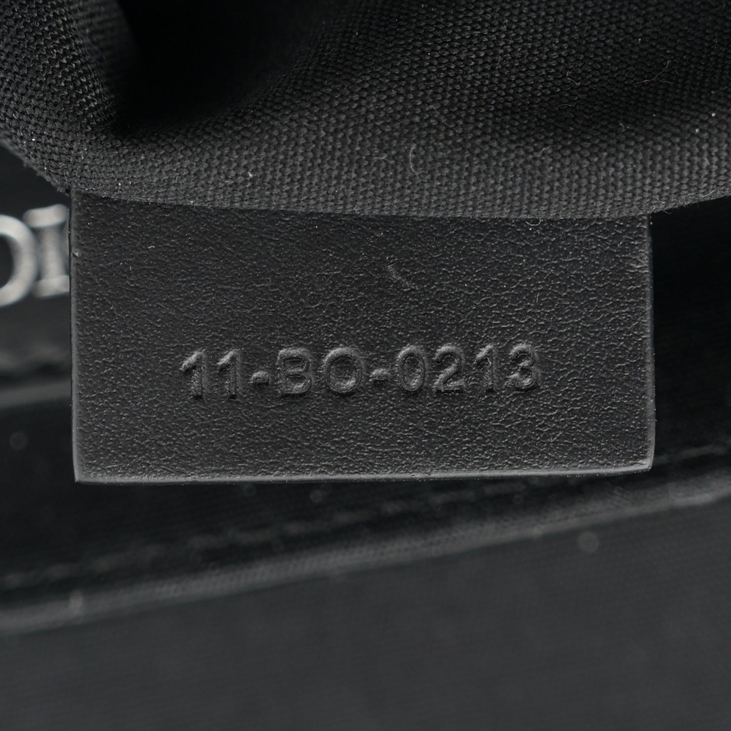 Coated Canvas CD Diamond Mini Hit The Road Bag Black