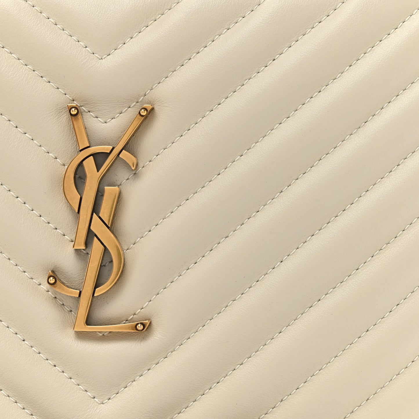 Calfskin Matelasse Monogram Lou Camera Bag Crema Soft