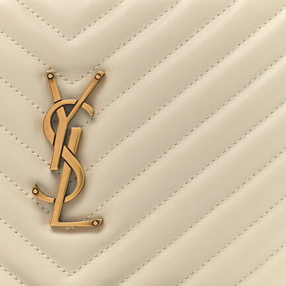 Saint Laurent Calfskin Matelasse Monogram Lou Camera Bag Crema Soft 8 of 11