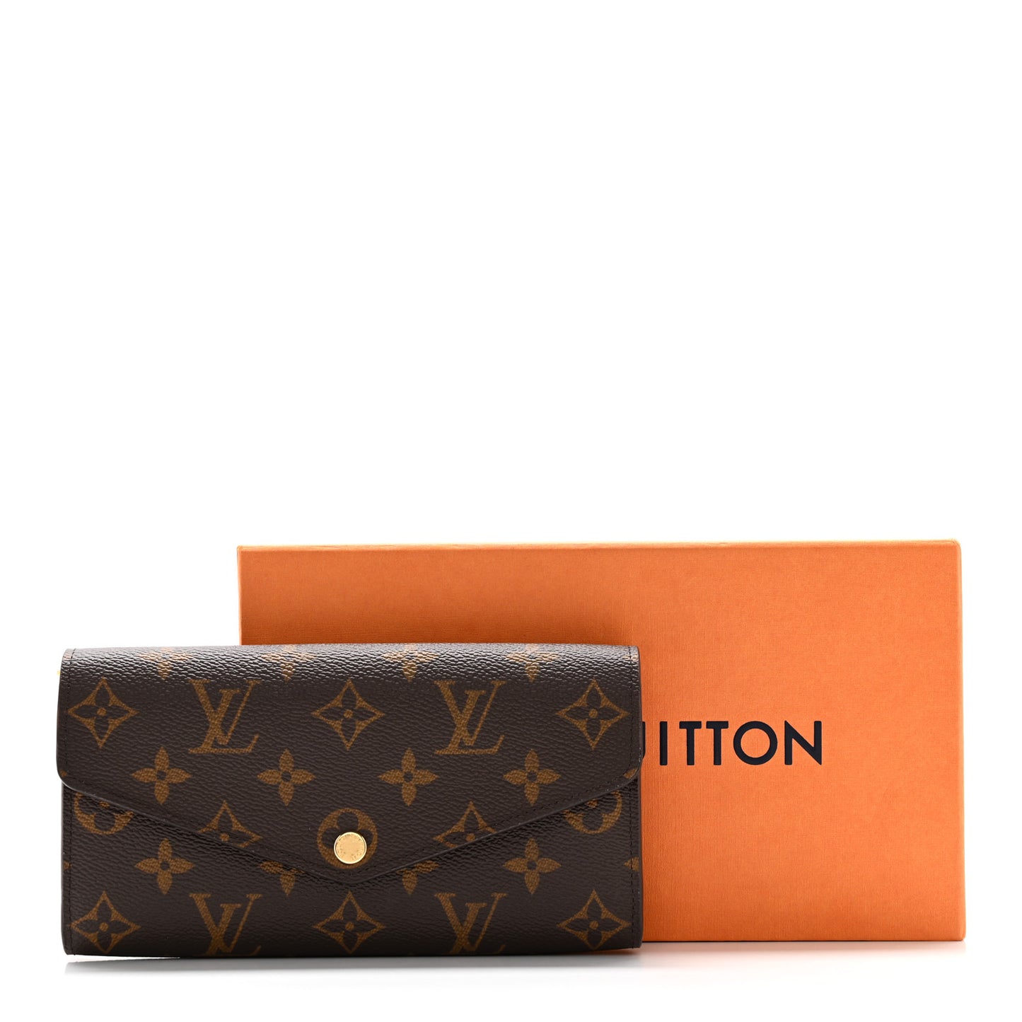 Monogram Sarah Wallet NM Coquelicot