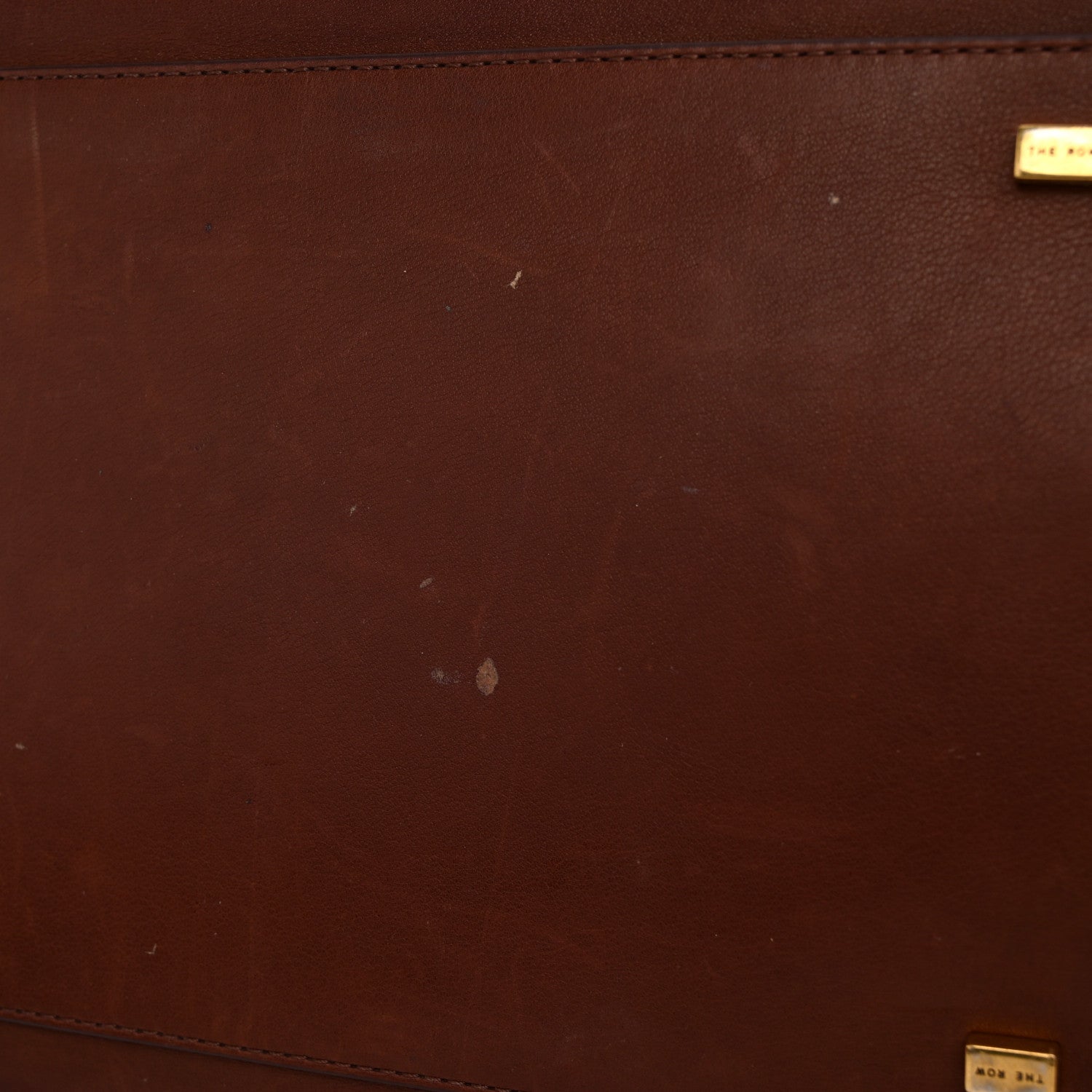 The Row Polished Saddle Calfskin Soft Margaux 15 New Burgundy 10 of 11