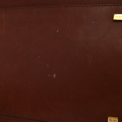 The Row Polished Saddle Calfskin Soft Margaux 15 New Burgundy 10 of 11