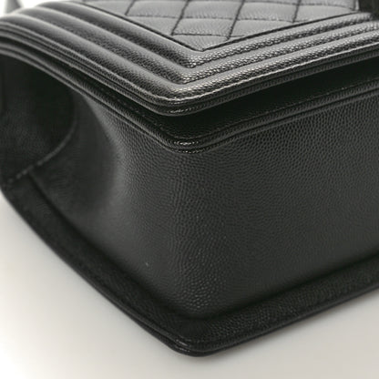Chanel Caviar Quilted Medium Boy Flap Black 9 of 10