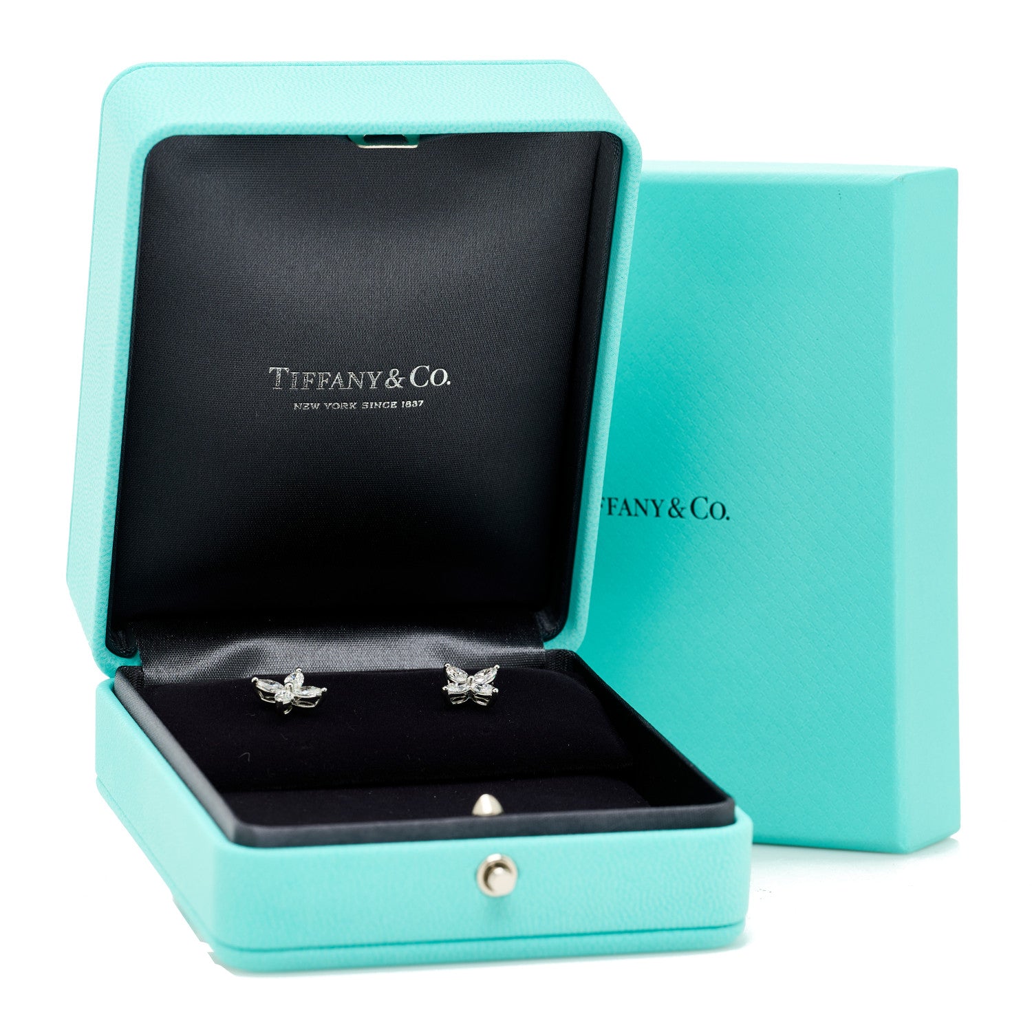 Tiffany Platinum Diamond Large Victoria Earrings 6 of 6