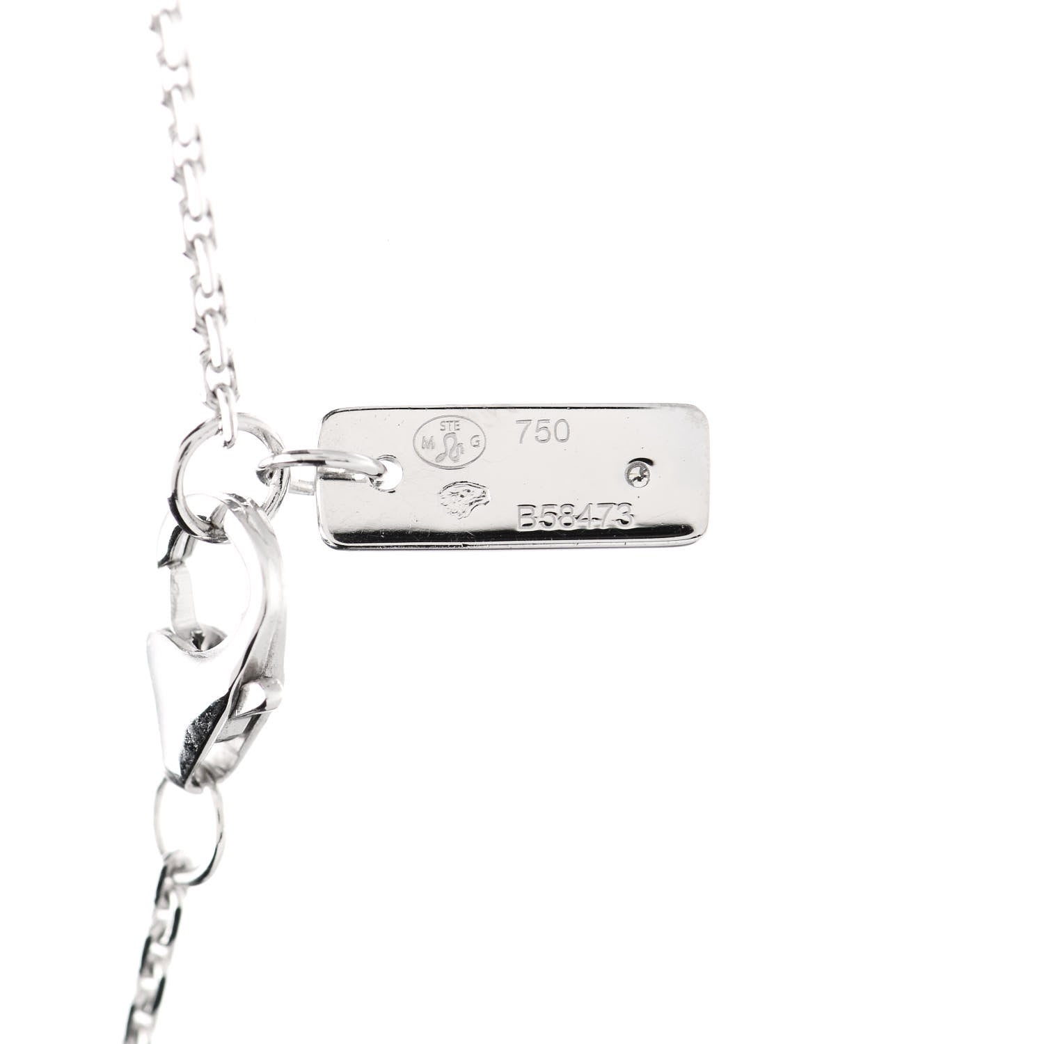 Messika 18K White Gold Diamond Move Pave Necklace 3 of 5
