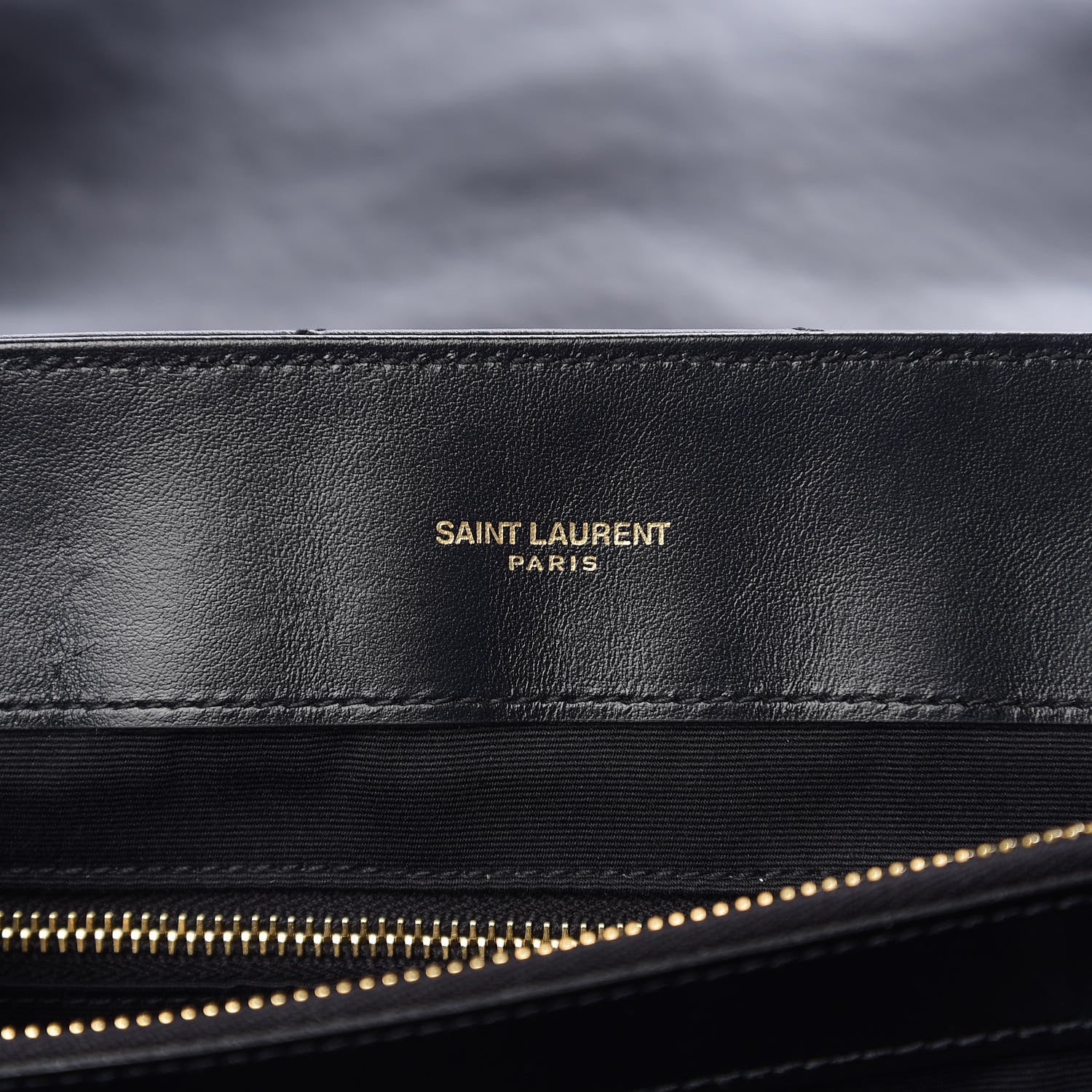 Saint Laurent Calfskin Y Quilted Monogram Medium Loulou Chain Satchel Black 5 of 9