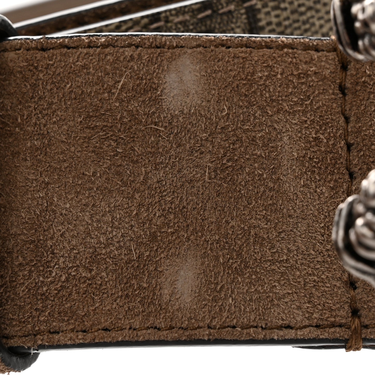 GG Supreme Monogram Suede Dionysus 40mm Belt 95 38 Beige Taupe