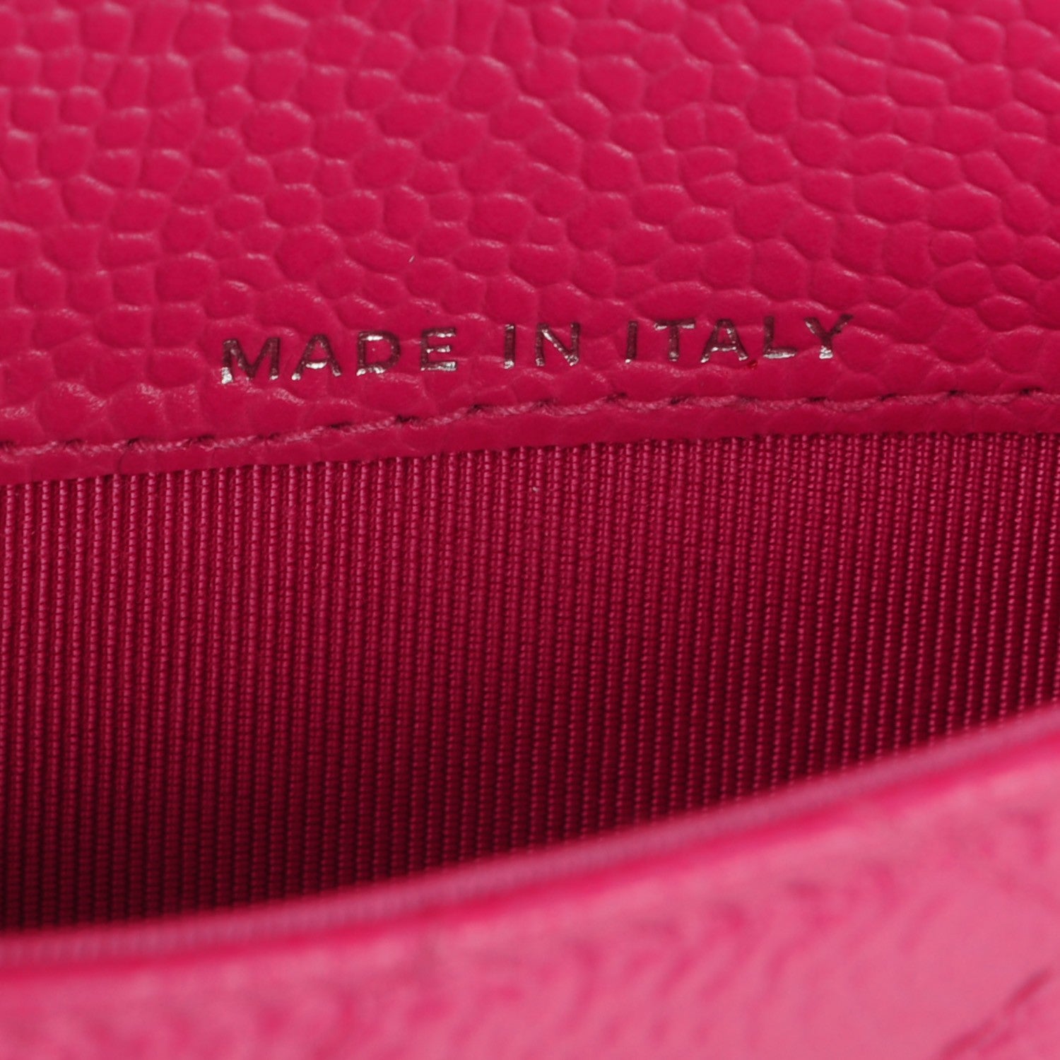 Chanel Caviar Quilted Small Flap Wallet Dark Pink 7 of 8