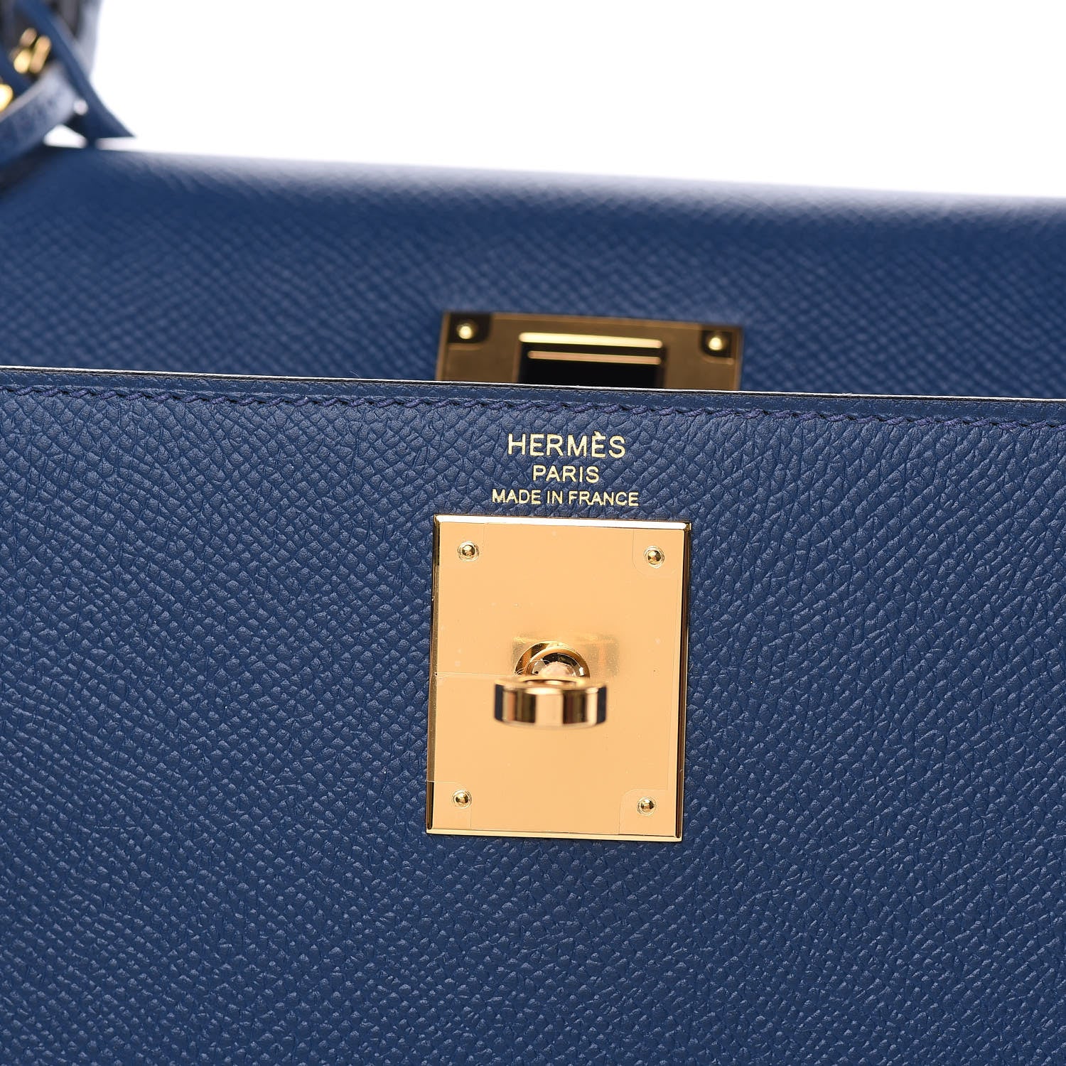 Hermes Epsom Kelly Sellier 28 Bleu De Malte 9 of 36