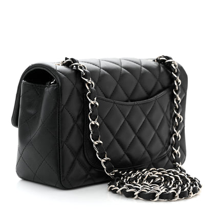 Chanel Lambskin Quilted Mini Rectangular Flap Black 3 of 11