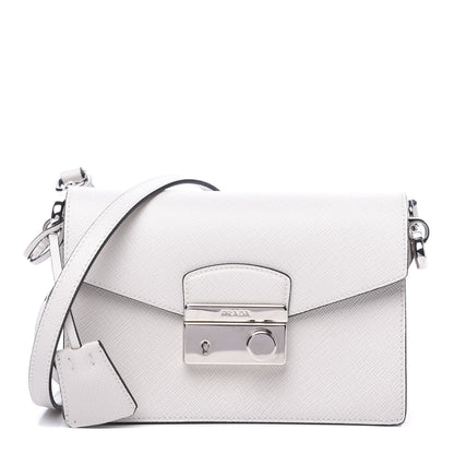 Prada Saffiano Sound Crossbody Bag White 1 of 7