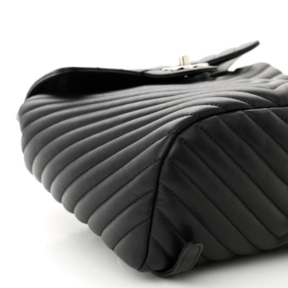 Chanel Calfskin Chevron Quilted Small Urban Spirit Backpack Black 9 of 10