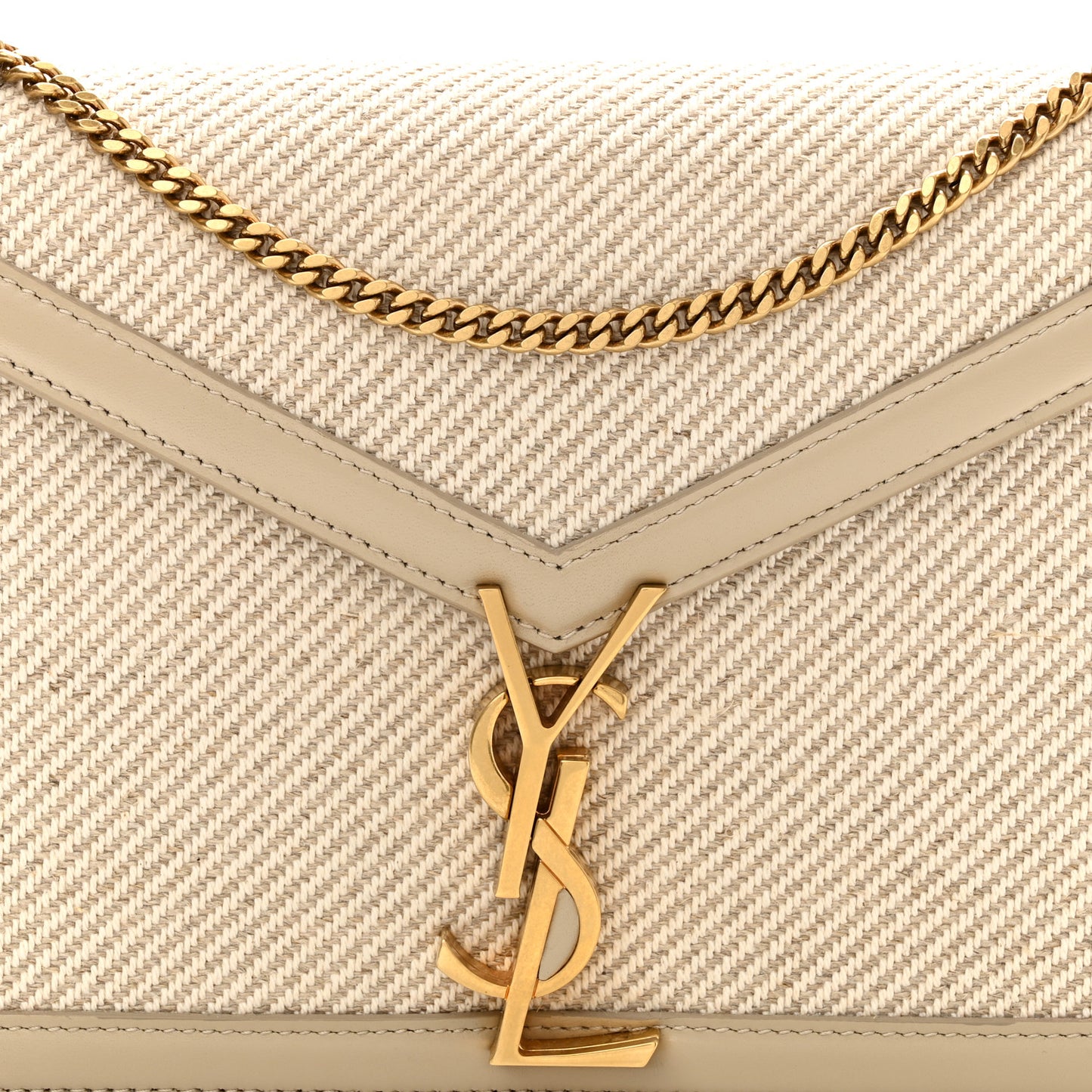 Canvas Calfskin Classic Monogram Cassandra Natural Beige Sea Salt