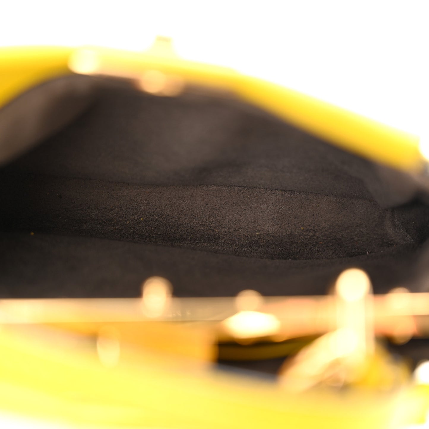 Shiny Nappa Micro Peekaboo Iconic Satchel Lime