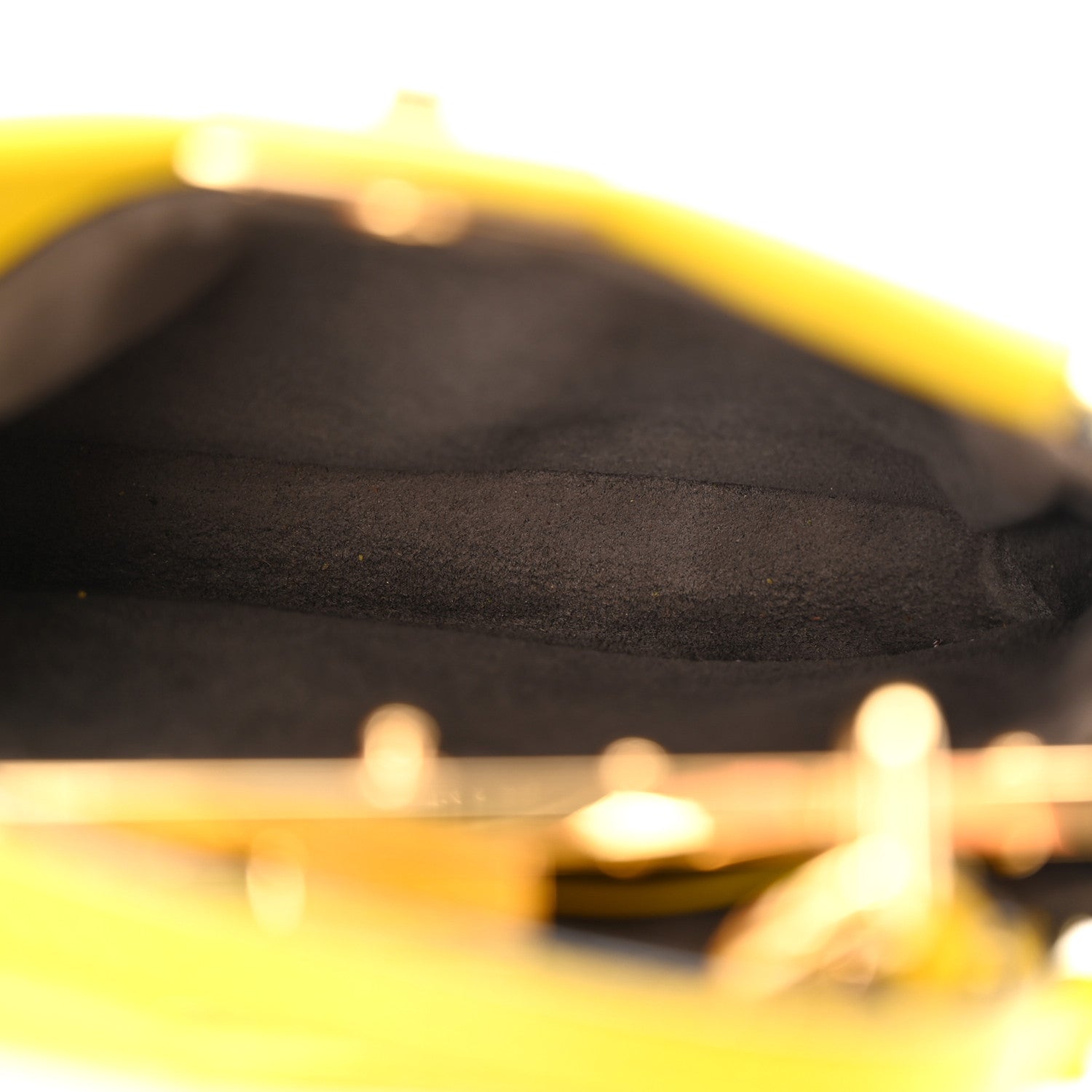 Fendi Shiny Nappa Micro Peekaboo Iconic Satchel Lime 6 of 12