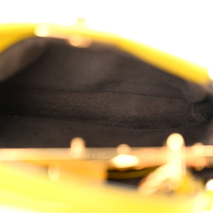Fendi Shiny Nappa Micro Peekaboo Iconic Satchel Lime 6 of 12