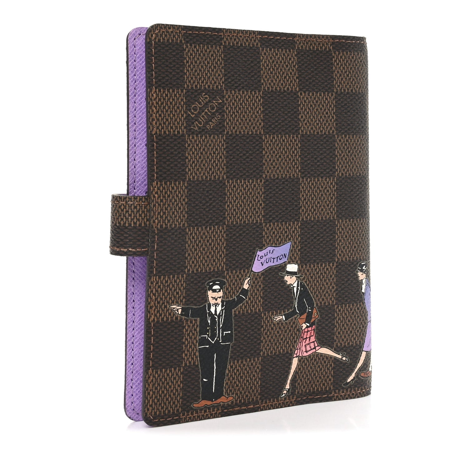 Damier Ebene Illustre Small Ring Agenda