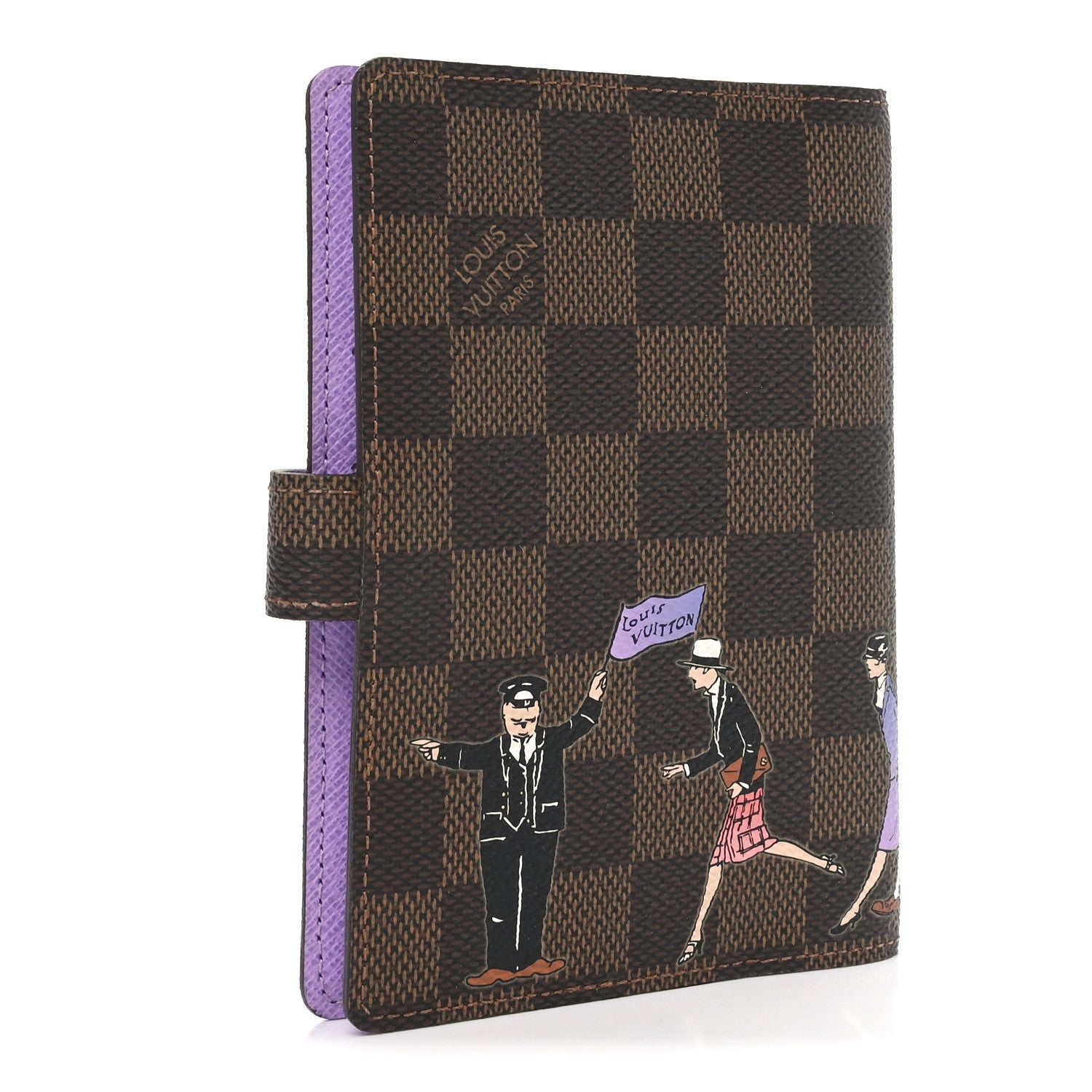 Louis Vuitton Damier Ebene Illustre Small Ring Agenda 3 of 7