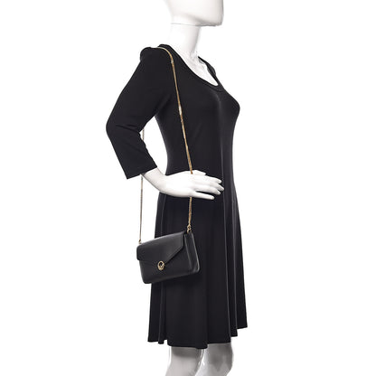 Fendi Vitello Cruise F is Fendi Envelope Wallet on Chain with Pouches Black 2 of 13
