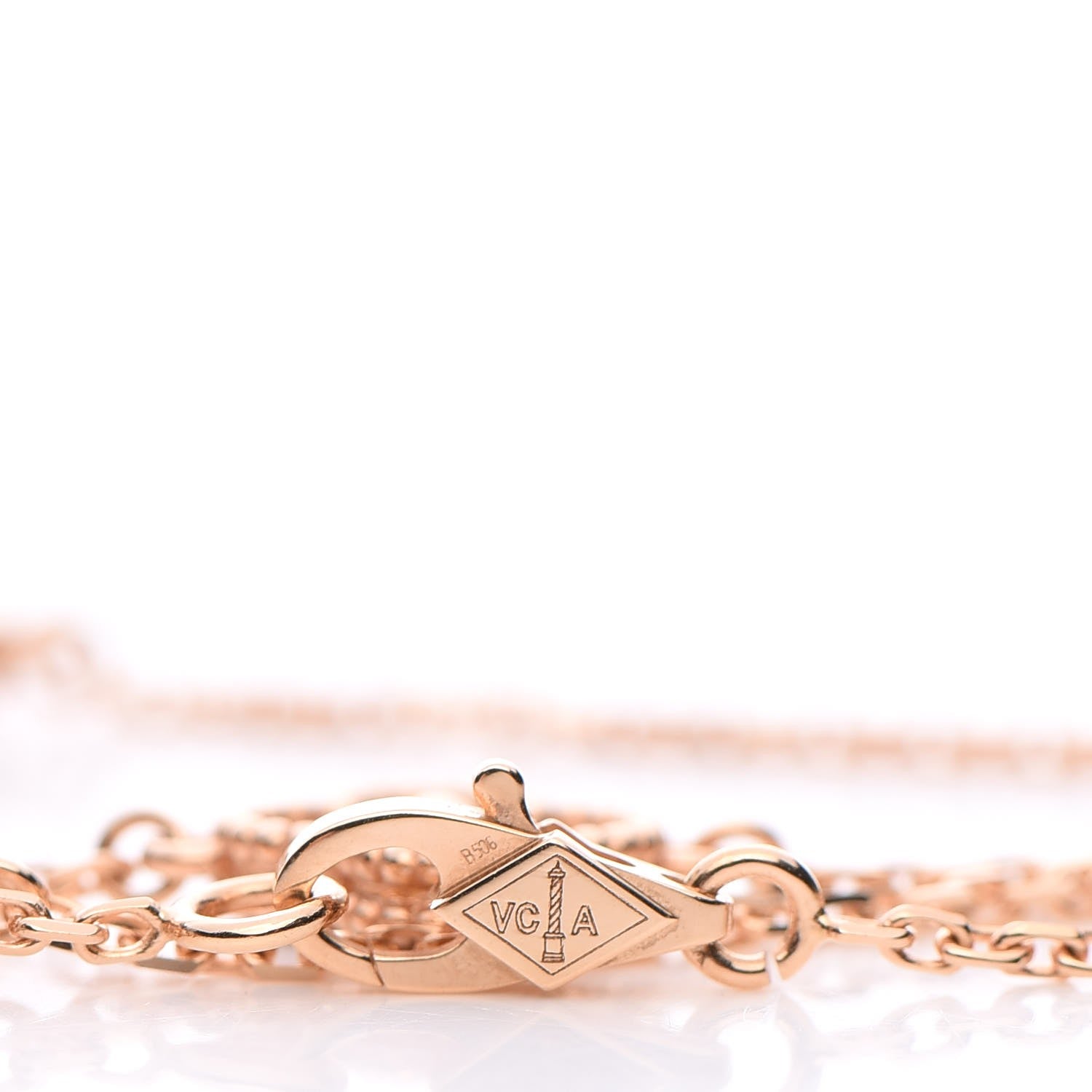 Van Cleef & Arpels 18K Rose Gold 16 Motifs Sweet Alhambra Necklace 5 of 7