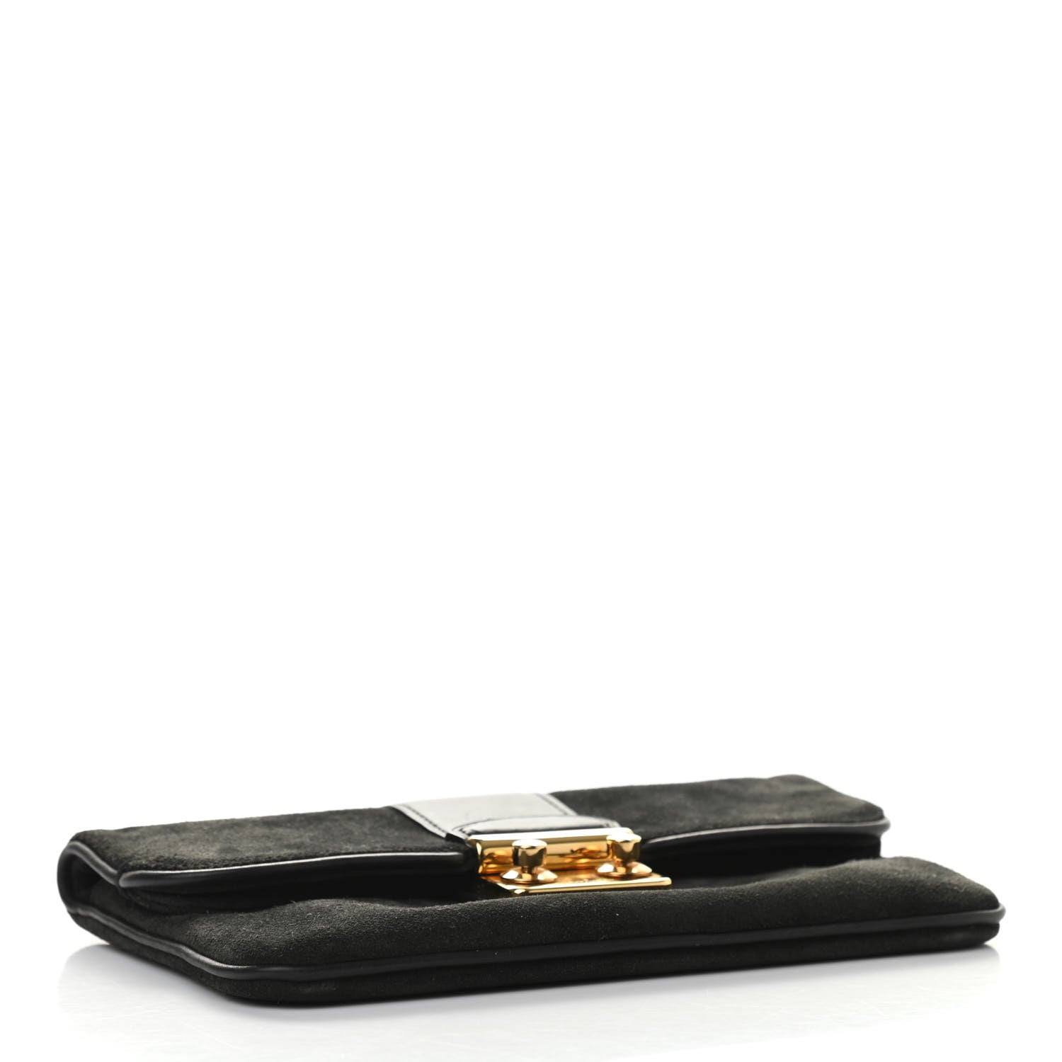 Louis Vuitton Suede SC Slim Clutch Coal 5 of 7