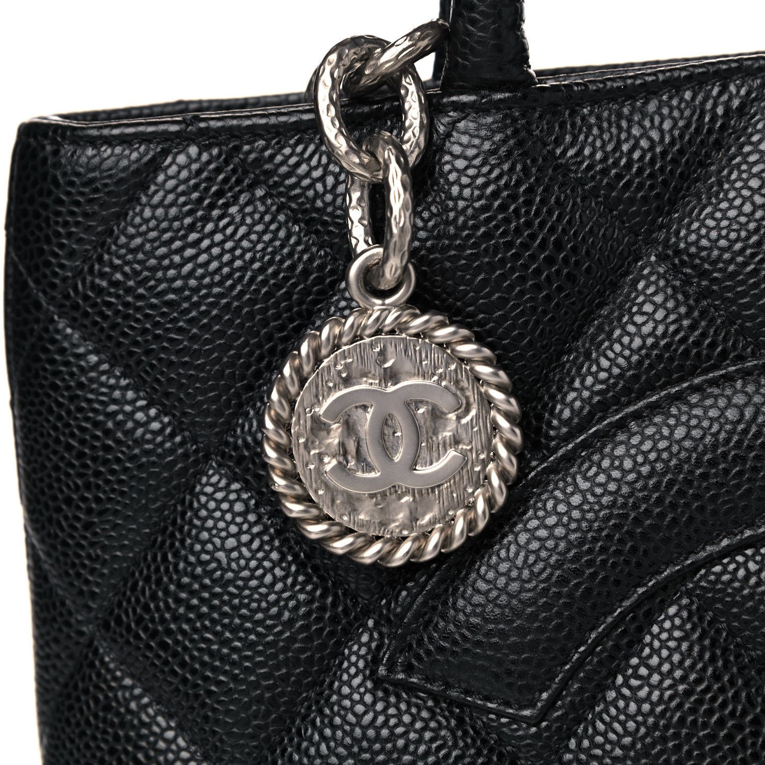 Chanel Caviar Quilted Medallion Tote Black 14 of 14