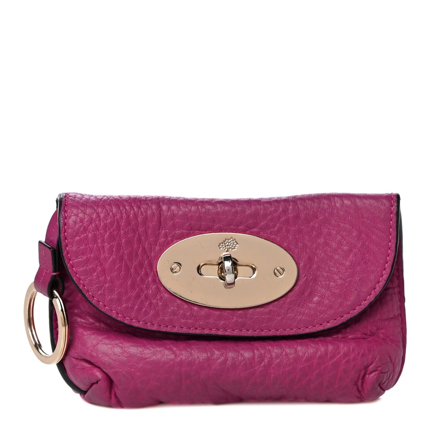Grained Calfskin Darley Key Pouch Violet