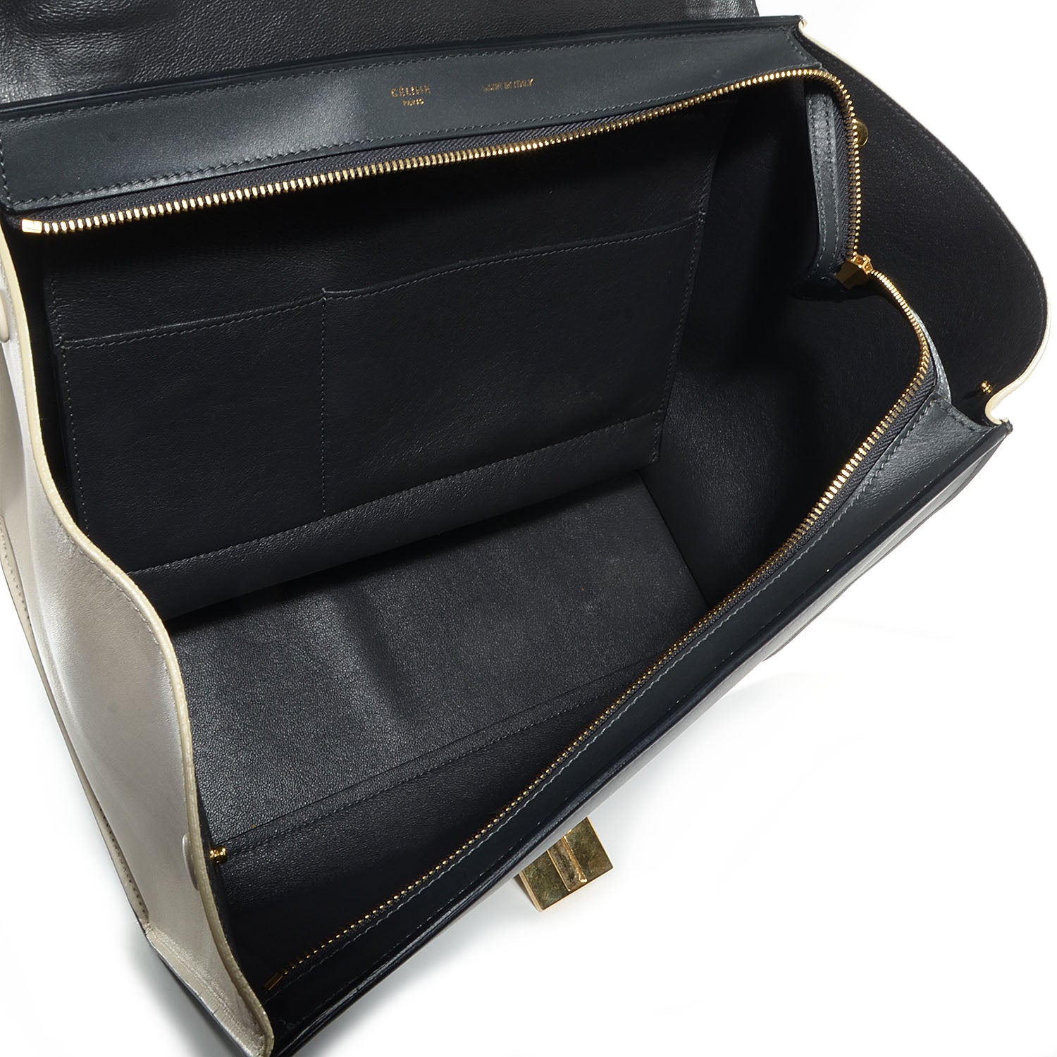 Celine Smooth Calfskin Medium Tri-Color Trapeze Pistachio 7 of 9