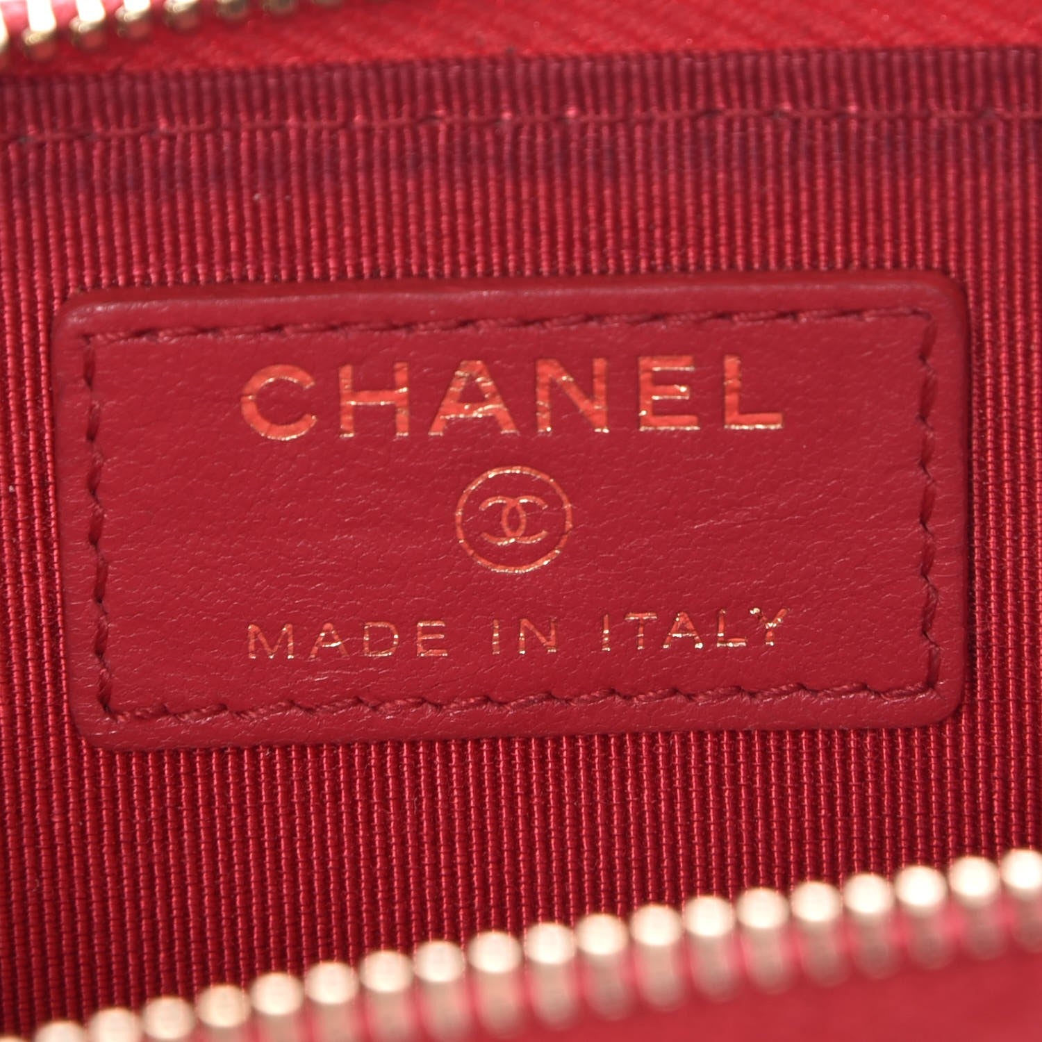 Chanel Lambskin Quilted Key Holder Case Red 7 of 8