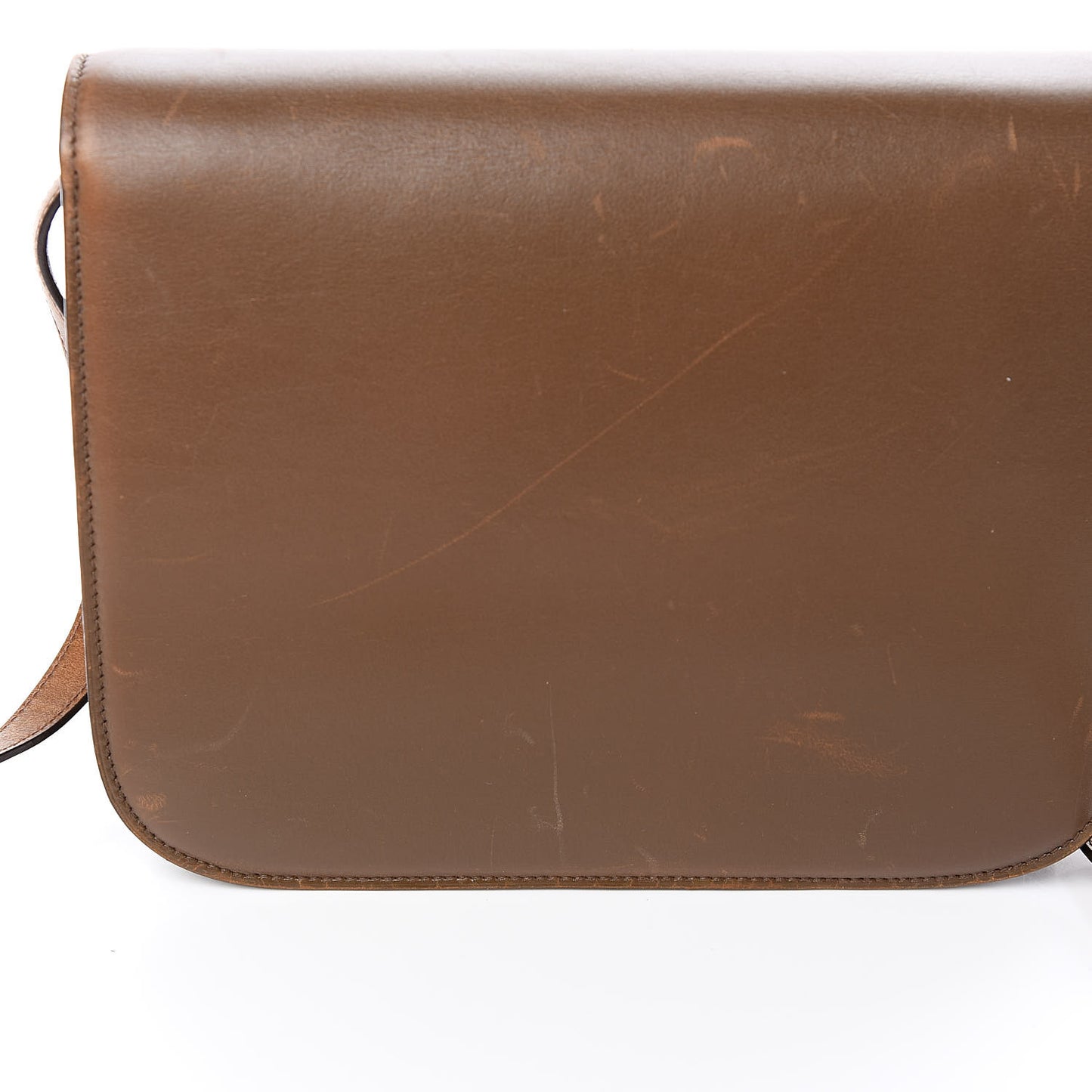 Box Calfskin Medium Classic Box Flap Bag Camel