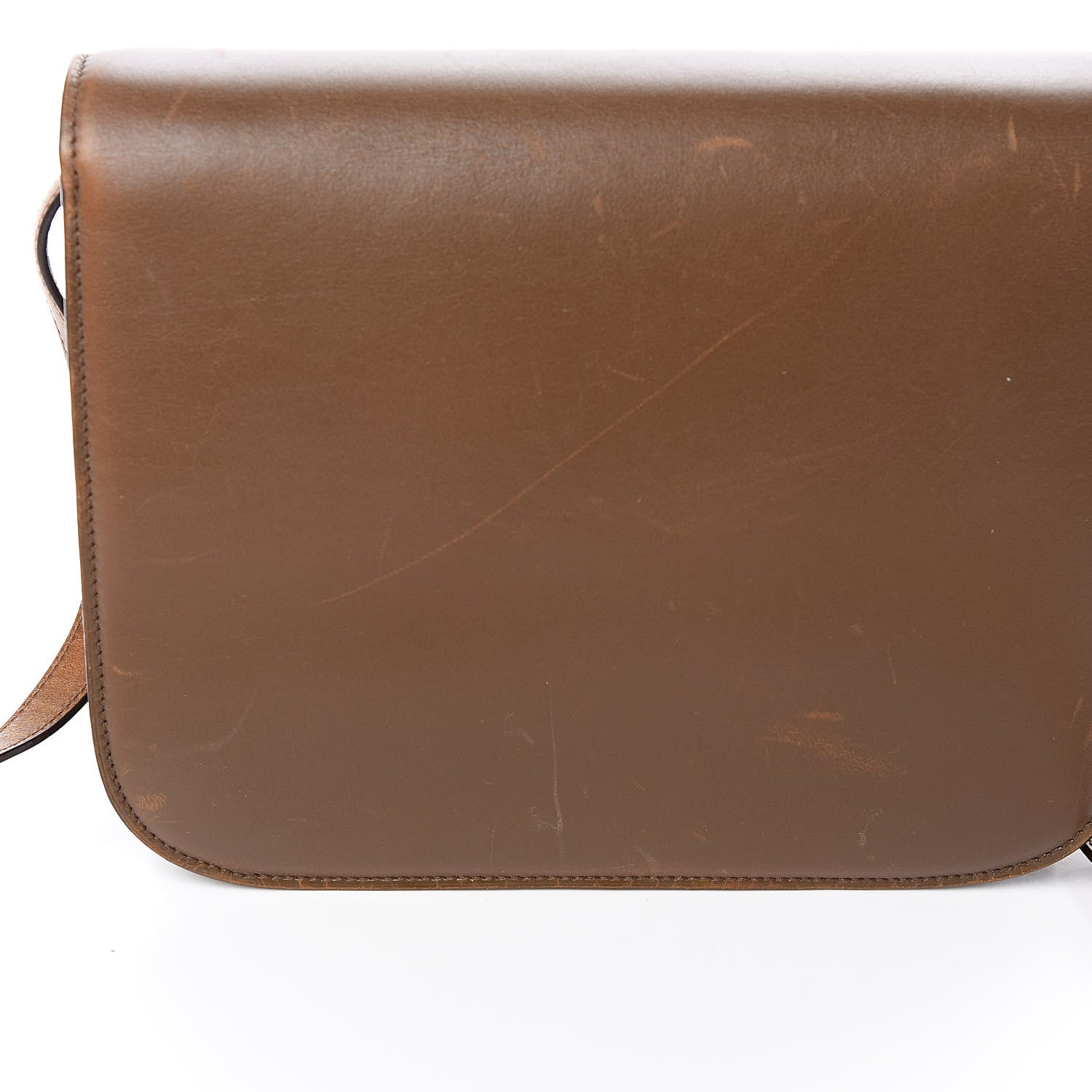 Celine Box Calfskin Medium Classic Box Flap Bag Camel 14 of 17