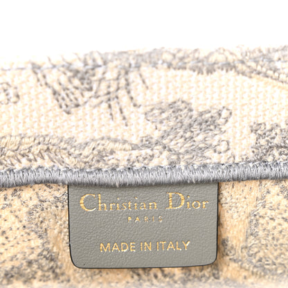 Christian Dior Canvas Embroidered Medium Dioriviera Toile De Jouy Book Tote Gray 6 of 10
