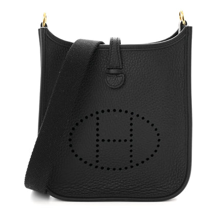 Hermes Taurillon Clemence Evelyne TPM Black 1 of 11