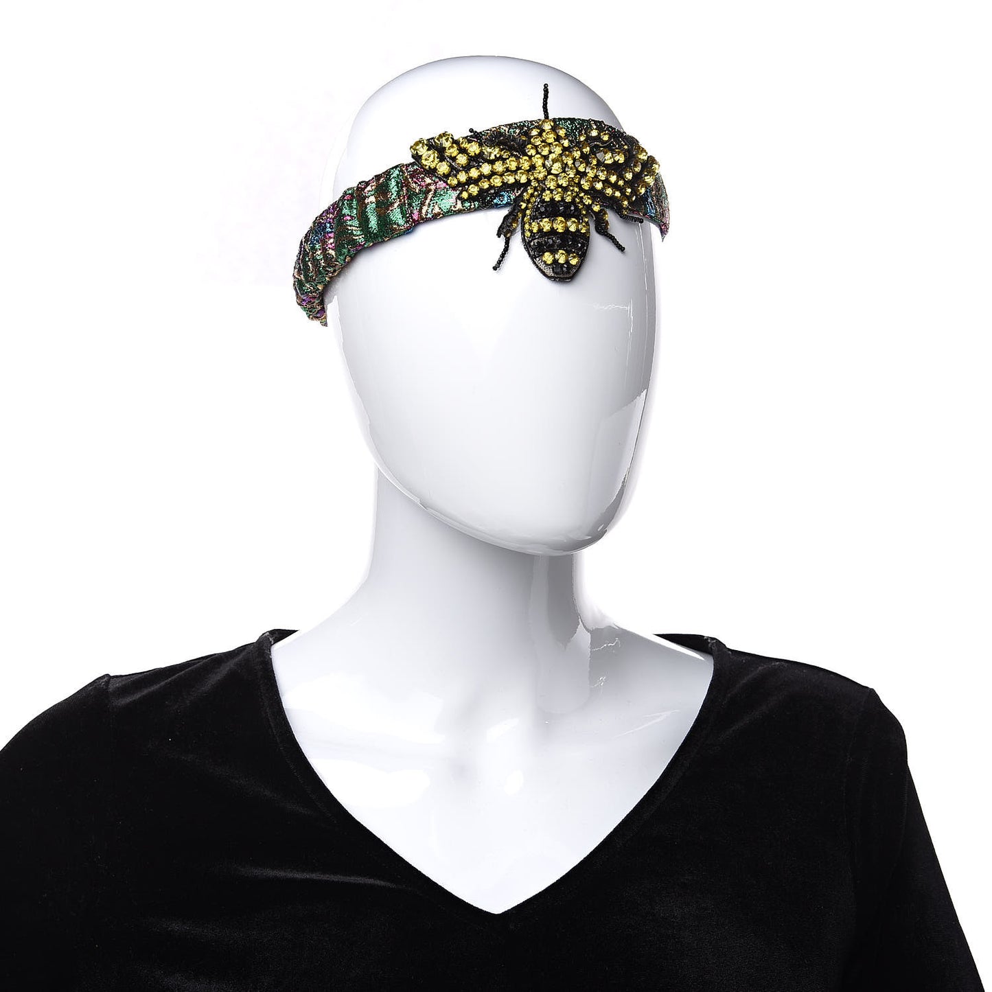 Jacquard Crystal Embellished Bee Headband