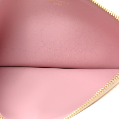 Louis Vuitton Damier Azur Pochette Felicie Chain Wallet Rose Ballerine 7 of 14